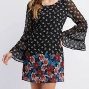 Women's Boho Chic Bell-Sleeve Dress